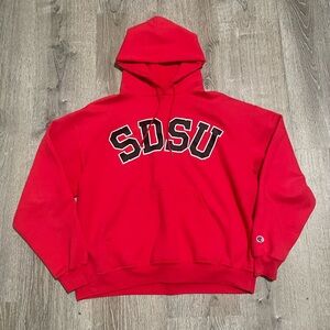 Vintage champion SDSU Russel athletic men’s hoodie red size XL